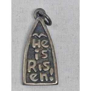 JAMES AVERY RETIRED STERLING HE IS RISEN PENDANT RARE